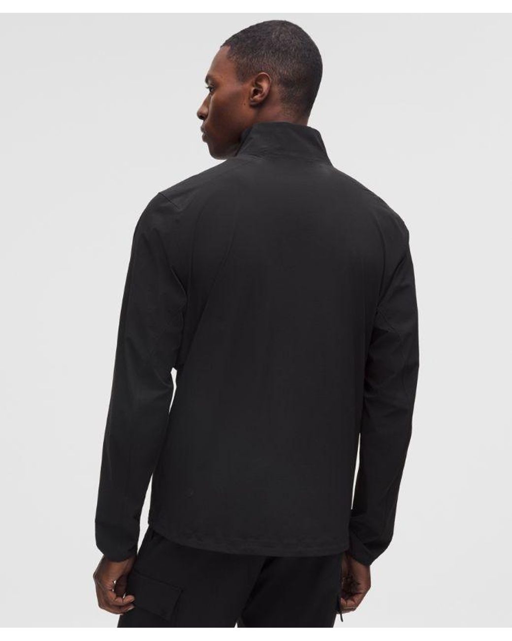 lululemon athletica Black Sojourn Windbreaker Jacket for men