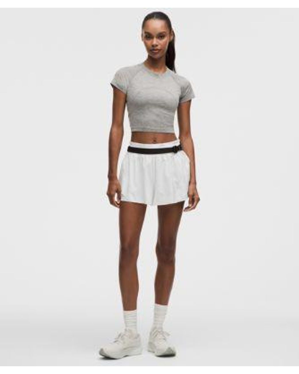 lululemon athletica White Shake It Out High-Rise Running Short 2.5"