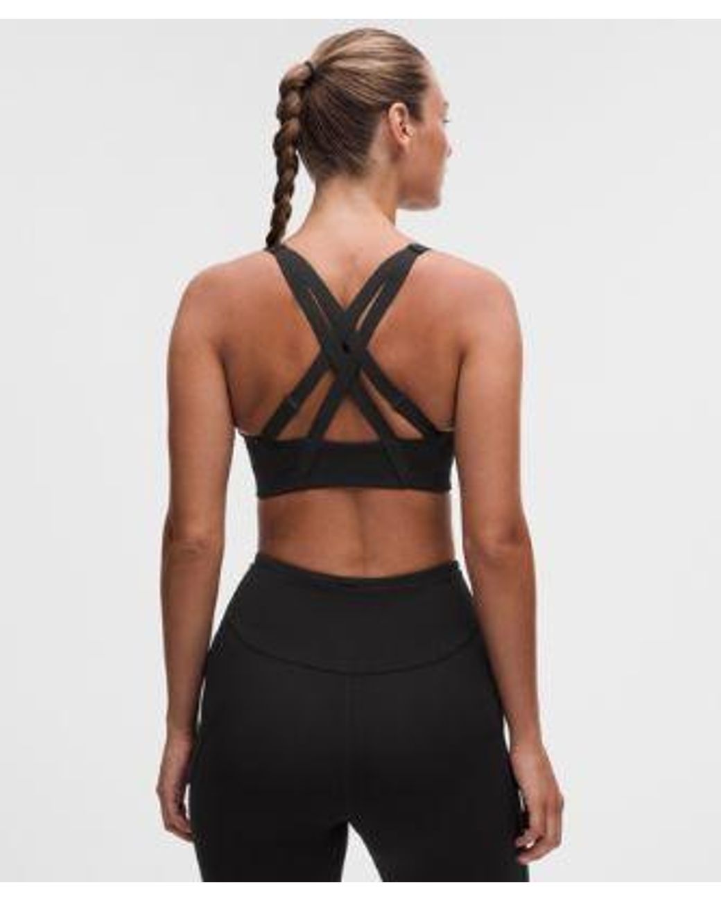 lululemon athletica Black Energy Zip-Front Bra