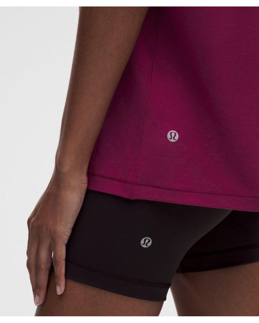 lululemon athletica Purple – Jersey Training Short-Sleeve Shirt – – Size 4