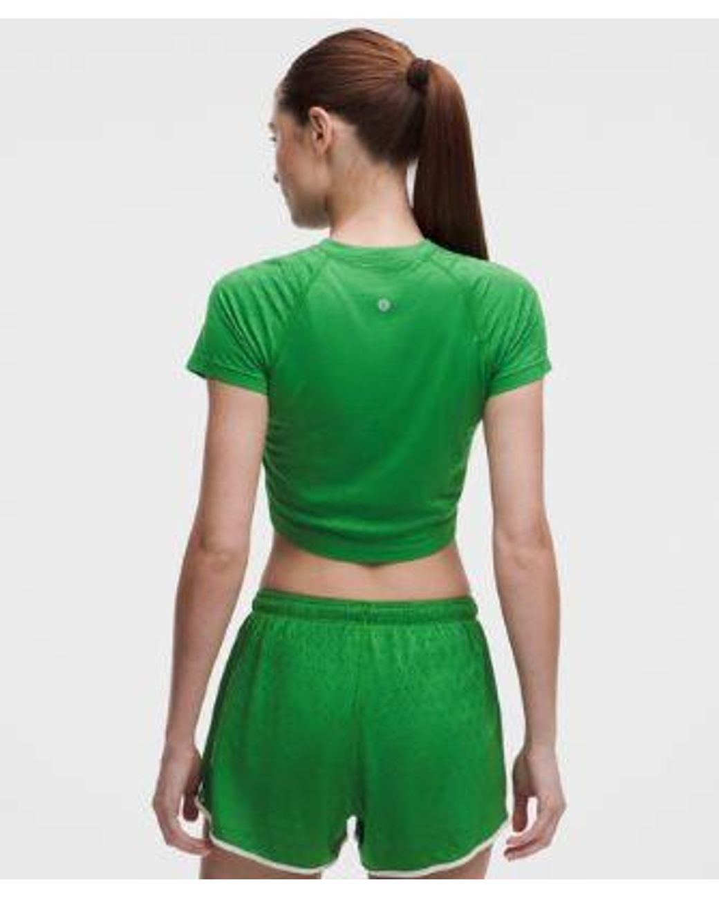 lululemon athletica Green – Swiftly Tech Cropped Short-Sleeve Shirt 2.4 – – Size 4