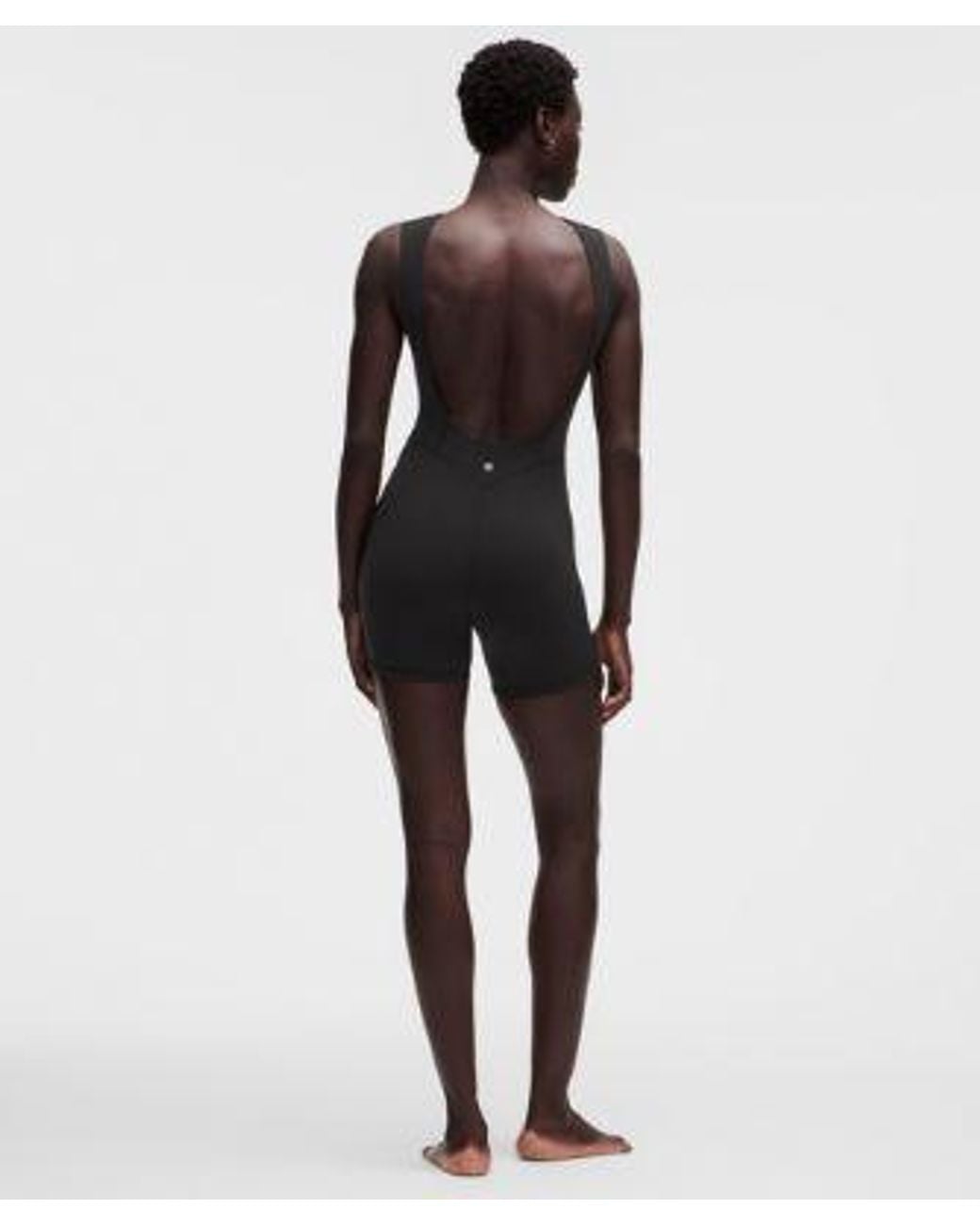 lululemon athletica Black – Align Scoopback Bodysuit – 6" – – Size 4