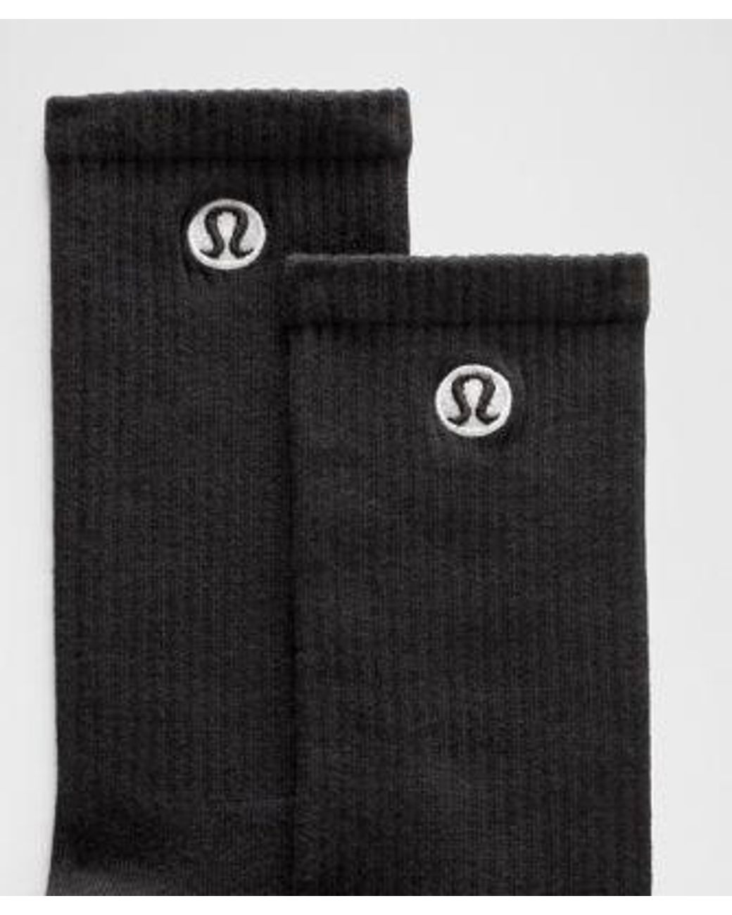lululemon athletica Black Daily Essential Crew Socks