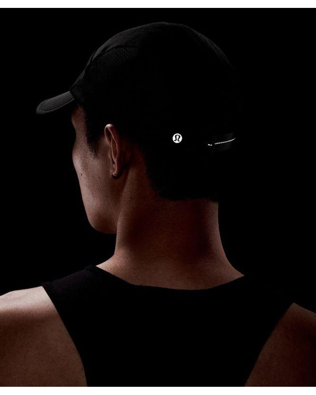 lululemon athletica Black – Multi-Panel Running Hat Mesh – – Size Large/Xl