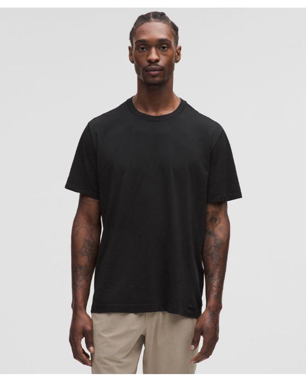 lululemon athletica Black Metal Vent Tech Relaxed-Fit Short-Sleeve Shirt for men