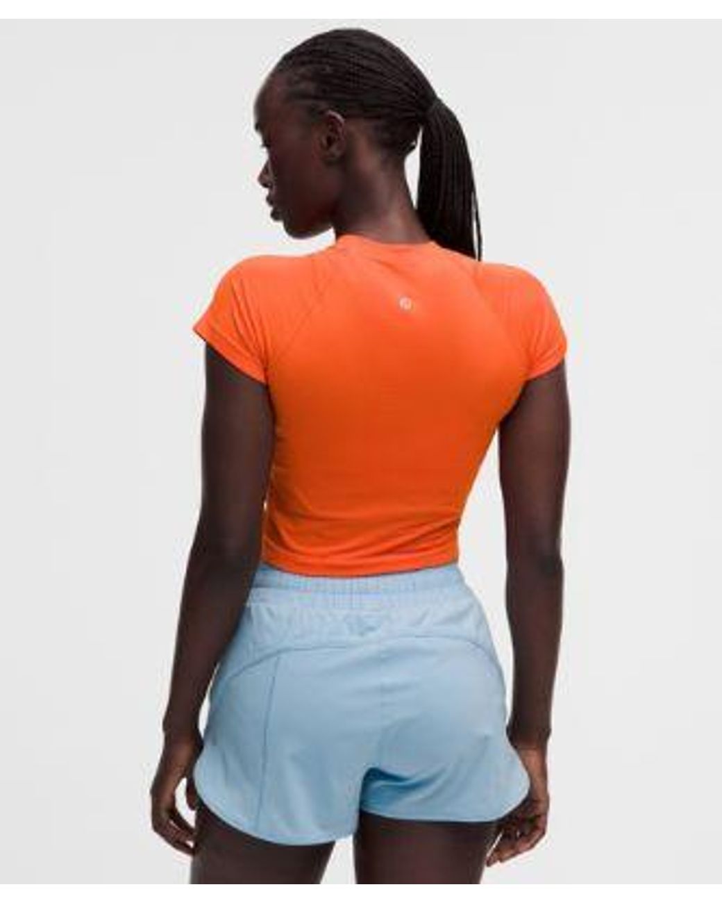 lululemon athletica Orange – Swiftly Tech Cropped Short-Sleeve Shirt 2.4 – – Size 4