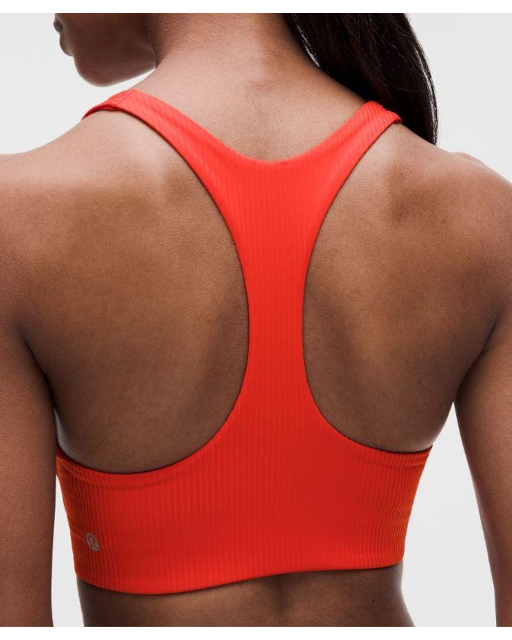 lululemon athletica Red All-Time Hero Ribbed Sports Bra