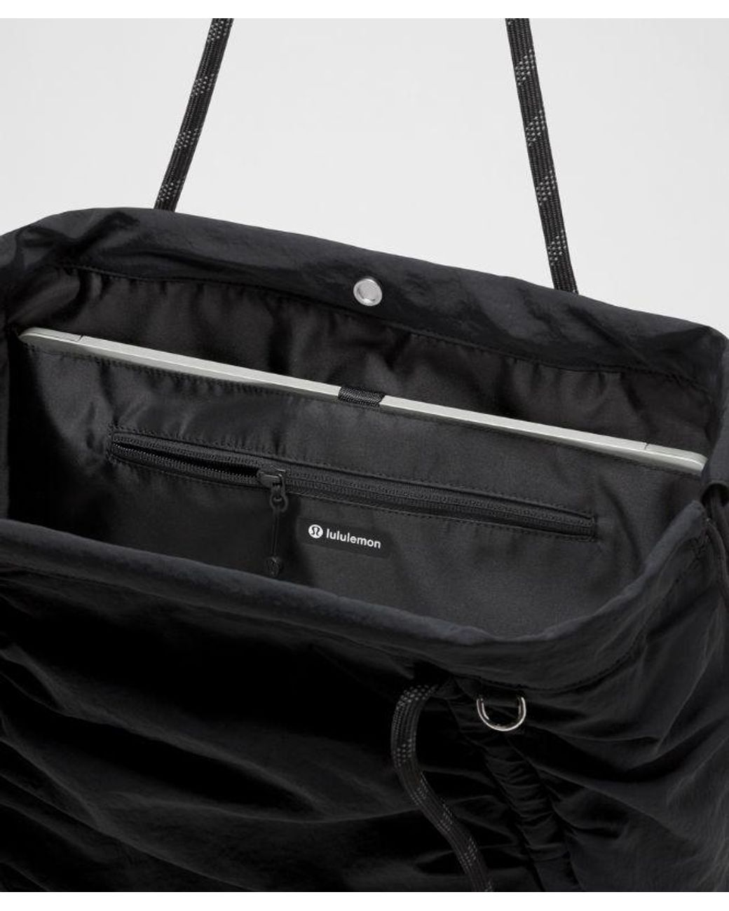 lululemon athletica Black Ruched Tote Bag 24L