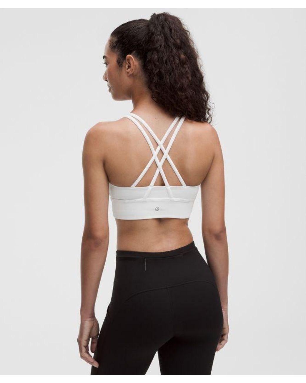 lululemon athletica White Energy Bra Medium Support, B-D Cups