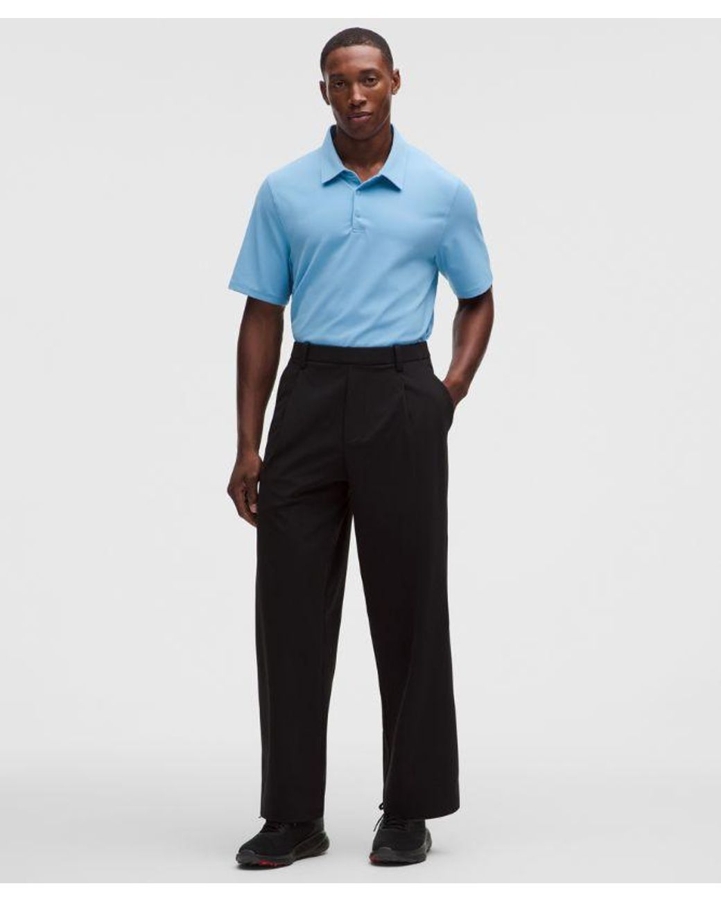 lululemon athletica Blue – Showzero Classic-Fit Polo Shirt – – Size Large for men