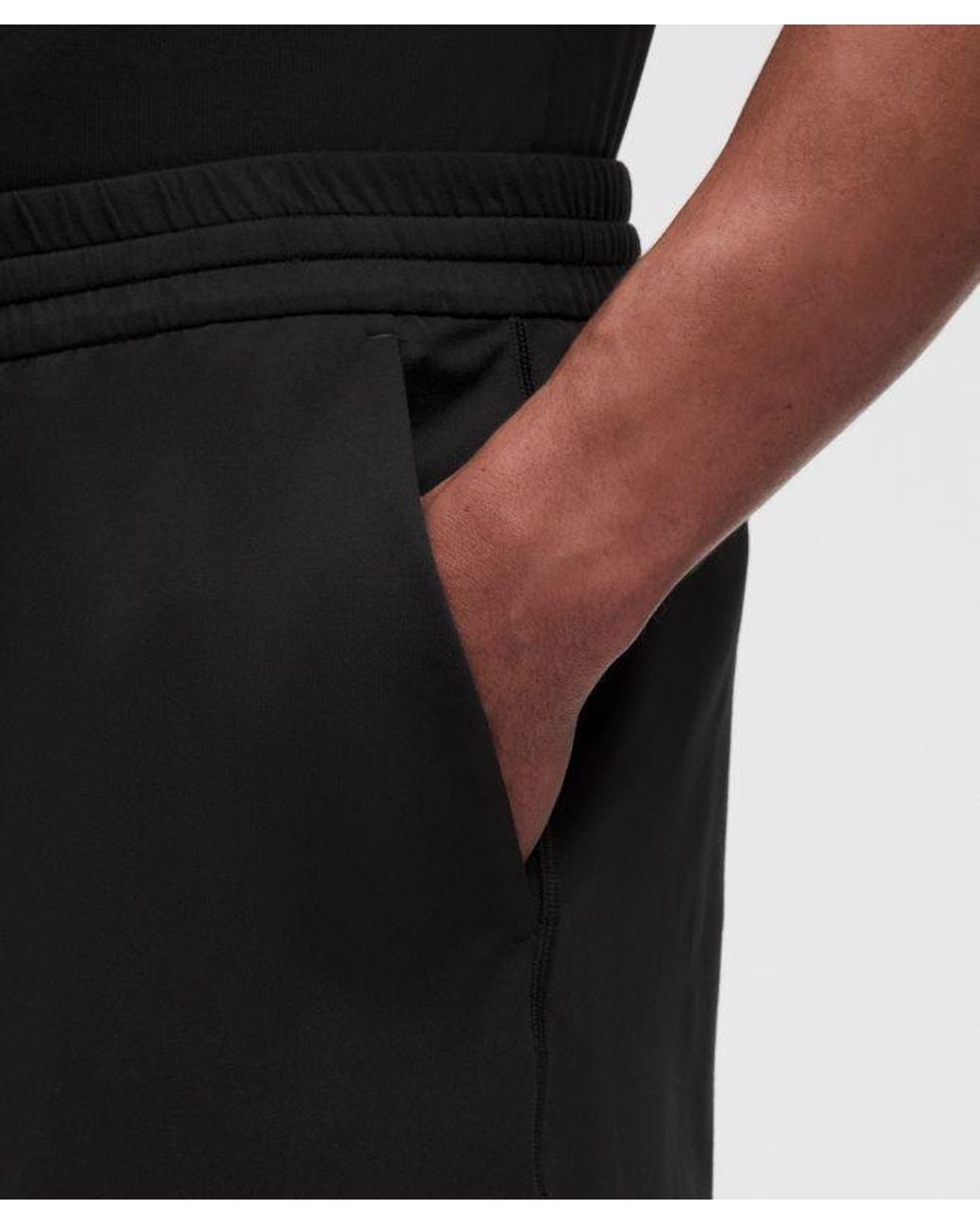 lululemon athletica Black Soft Jersey Short 5" for men