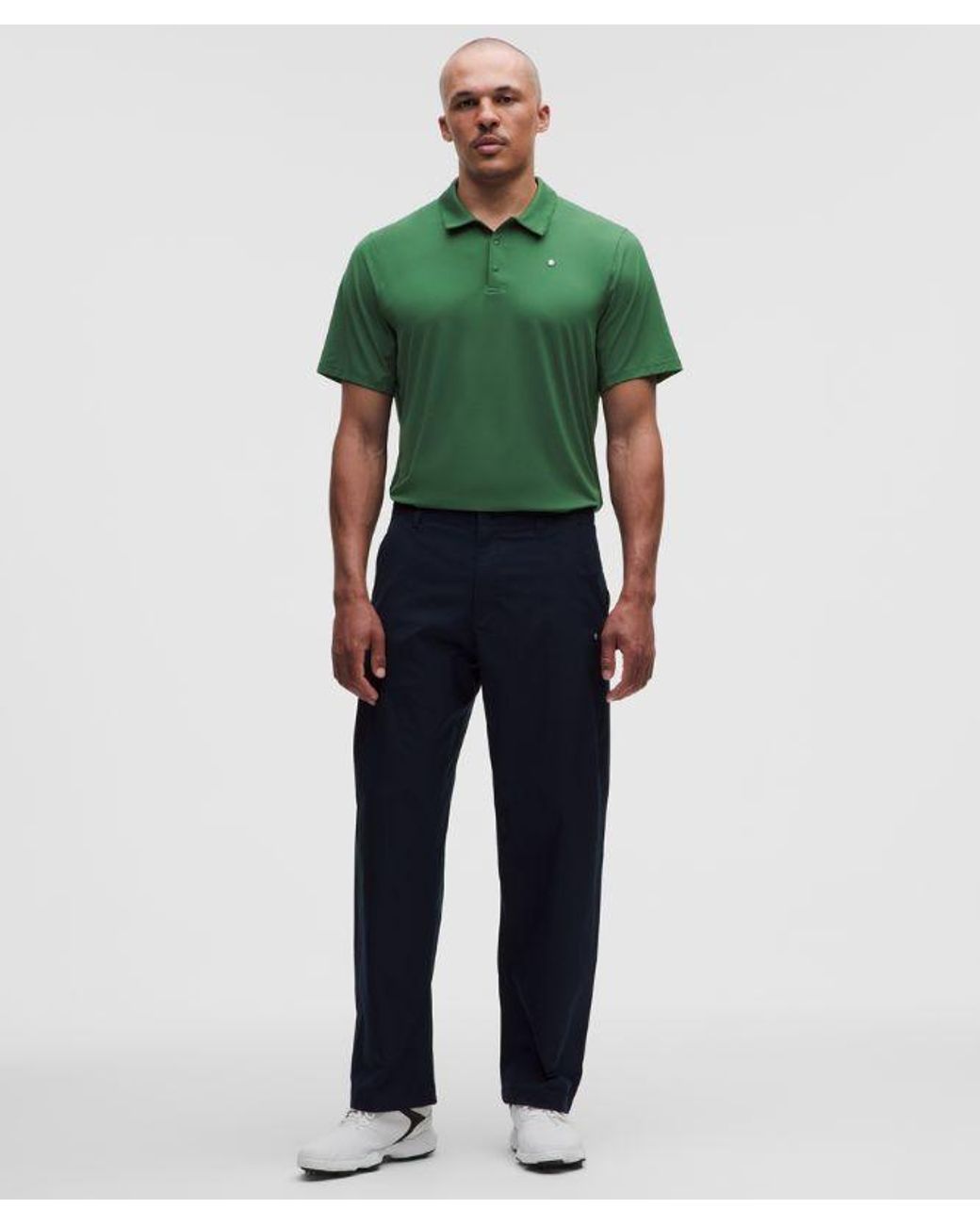 lululemon athletica Green – Logo Sport Polo Short-Sleeve – – Size Large for men