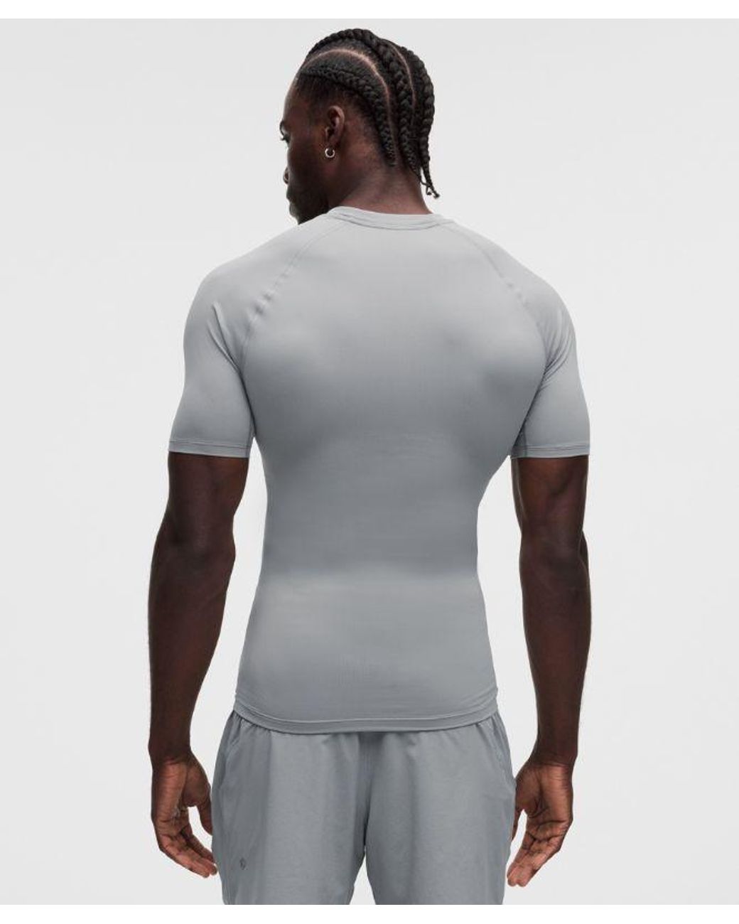 lululemon athletica Gray – Repper Short-Sleeve Shirt – – Size Large for men