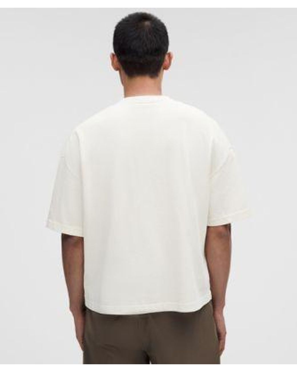lululemon athletica White Heavyweight Cotton Jersey Boxy T-Shirt for men