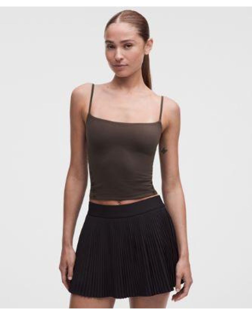 lululemon athletica Black – Wundermost Ultra-Soft Nulu Spaghetti-Strap Adjustable Cami – – Size Large