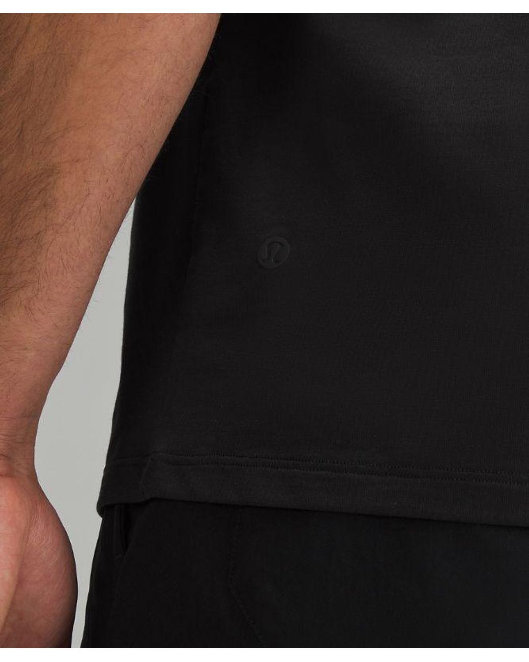 lululemon athletica Black Fundamental V-Neck T-Shirt for men