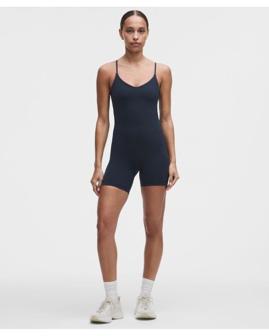 lululemon athletica Blue Align Cami Bodysuit 6"