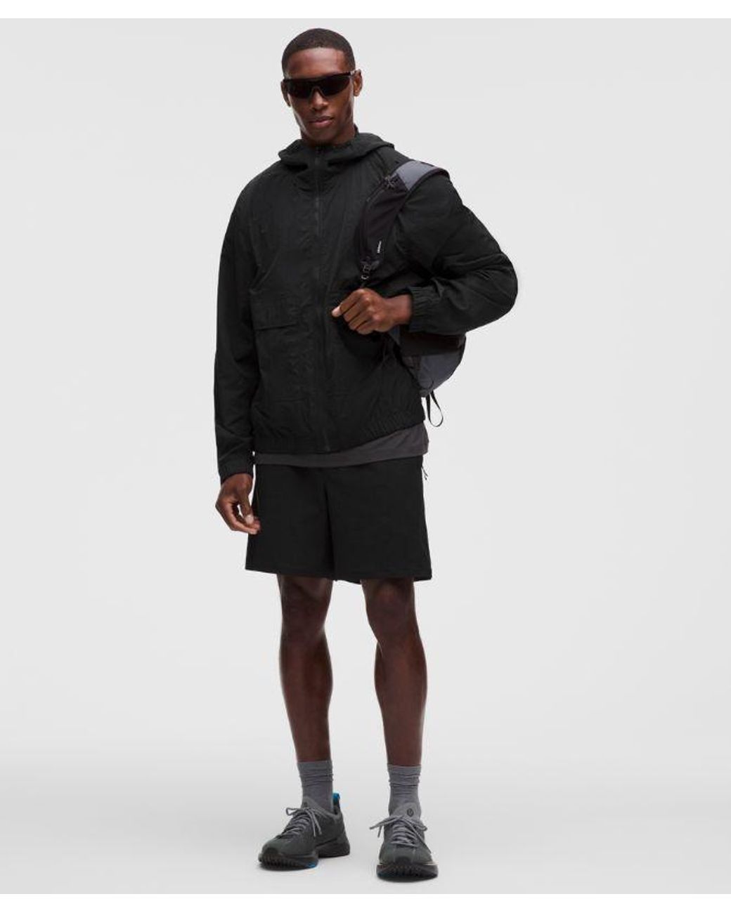 lululemon athletica Black – Uv-Protective Stash And Dash Windbreaker Jacket – – Size Large for men