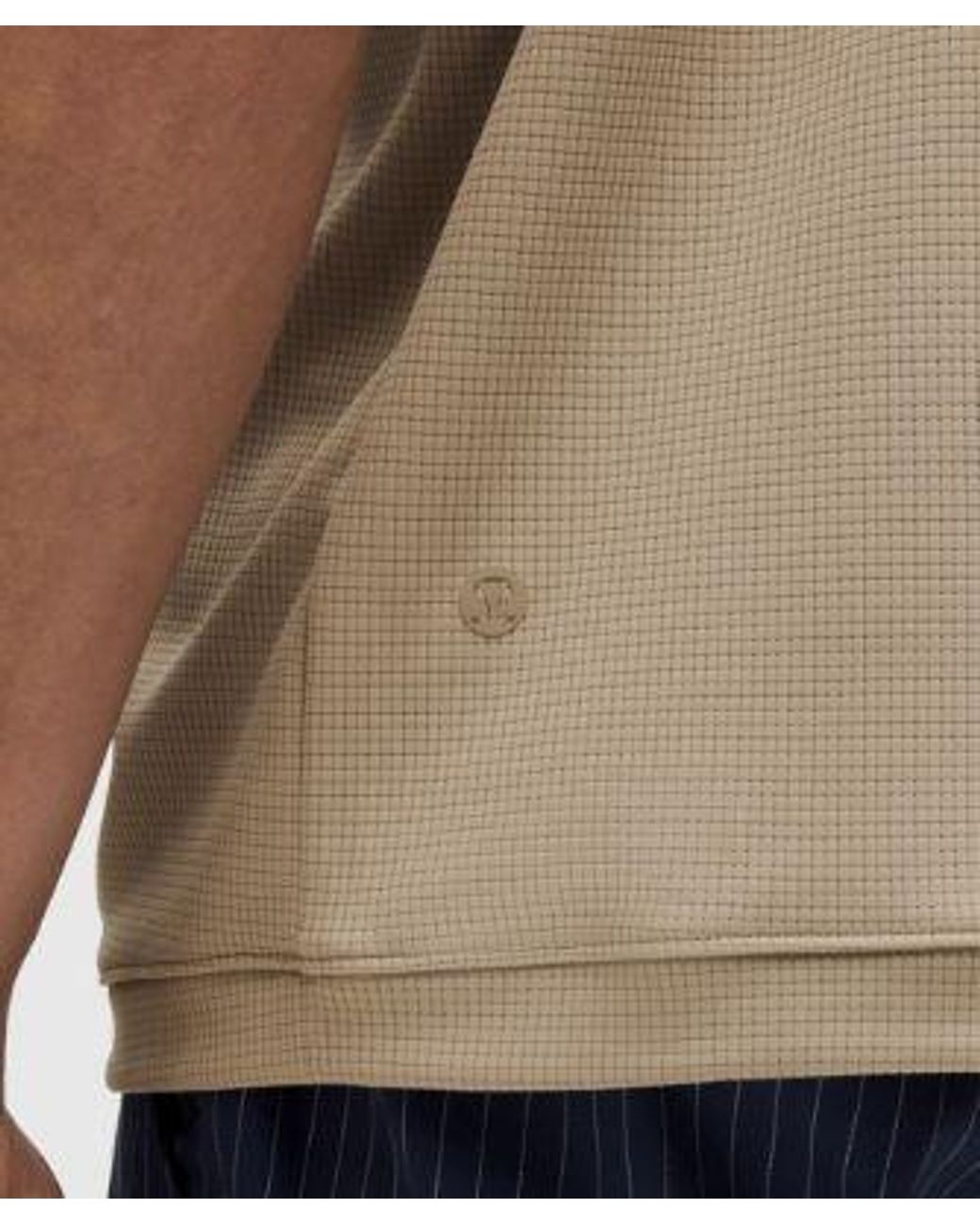 lululemon athletica Natural Textured Mesh Short-Sleeve Polo Shirt for men