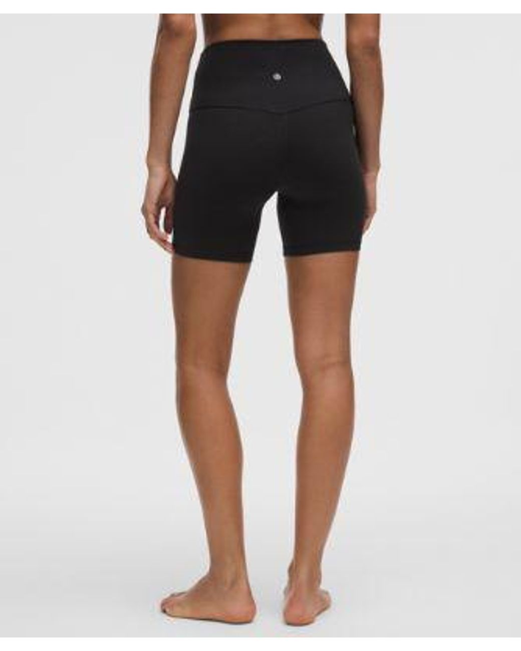 lululemon athletica Black Align No Line High-Rise Short 6"
