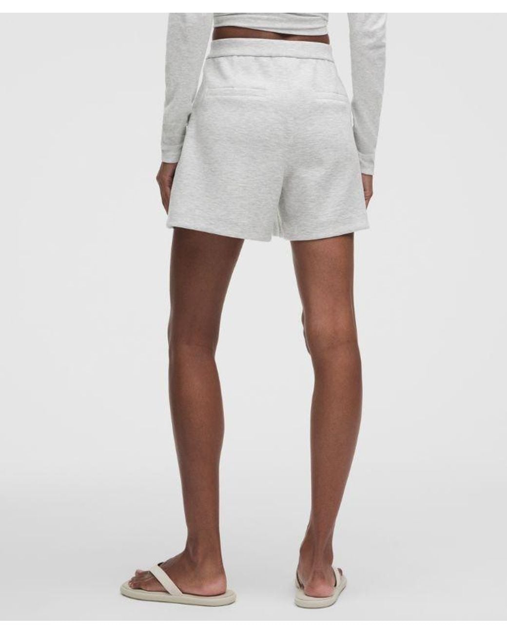 lululemon athletica White Smooth Spacer High-Rise Short 5"