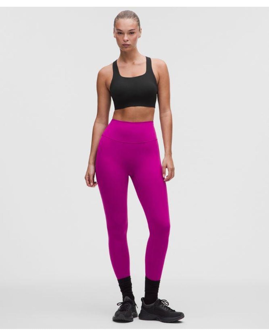 lululemon athletica Purple – All-Time Hero Sports Bra Medium Support D/Dd Cup – – Size Large