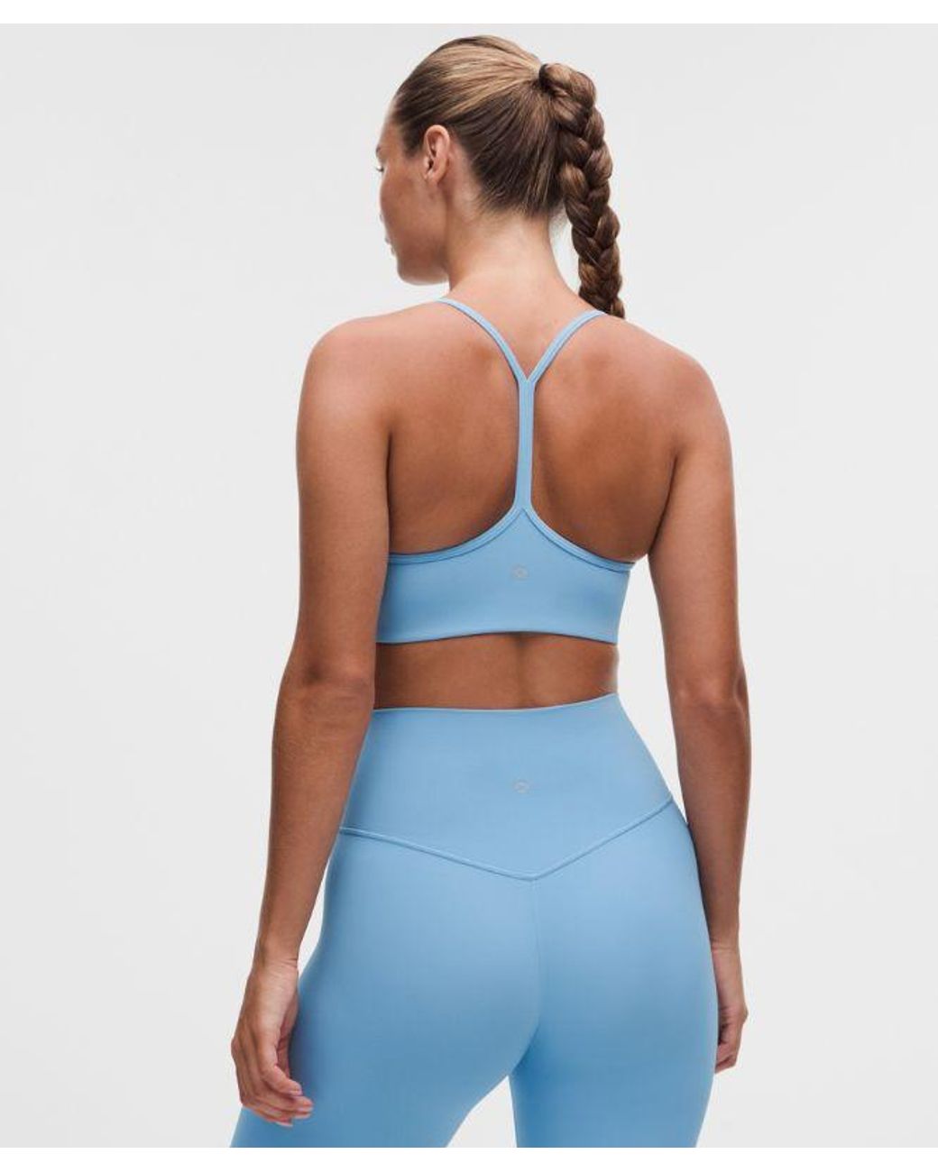 lululemon athletica Blue – Flow Y Sports Bra Light Support, C/D Cup Design – –