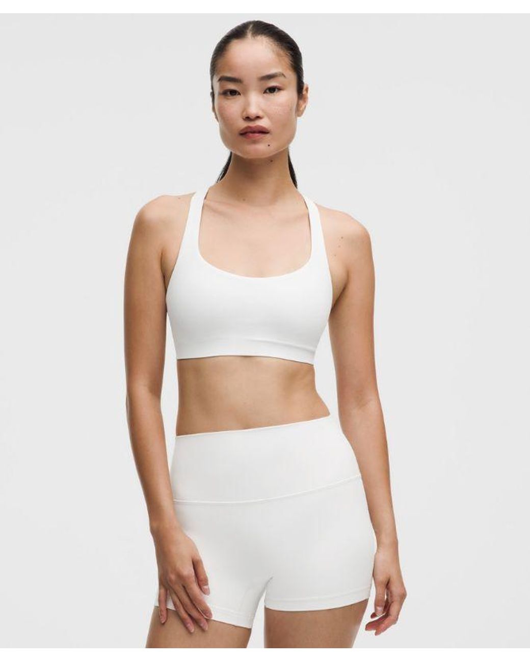 lululemon athletica White Flexyflex Strappy Yoga Bra