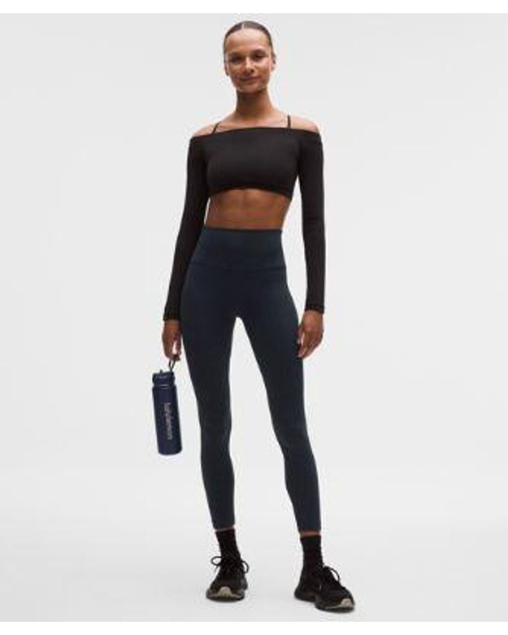 lululemon athletica Blue Wunder Train No Line High-Rise Tight 25"