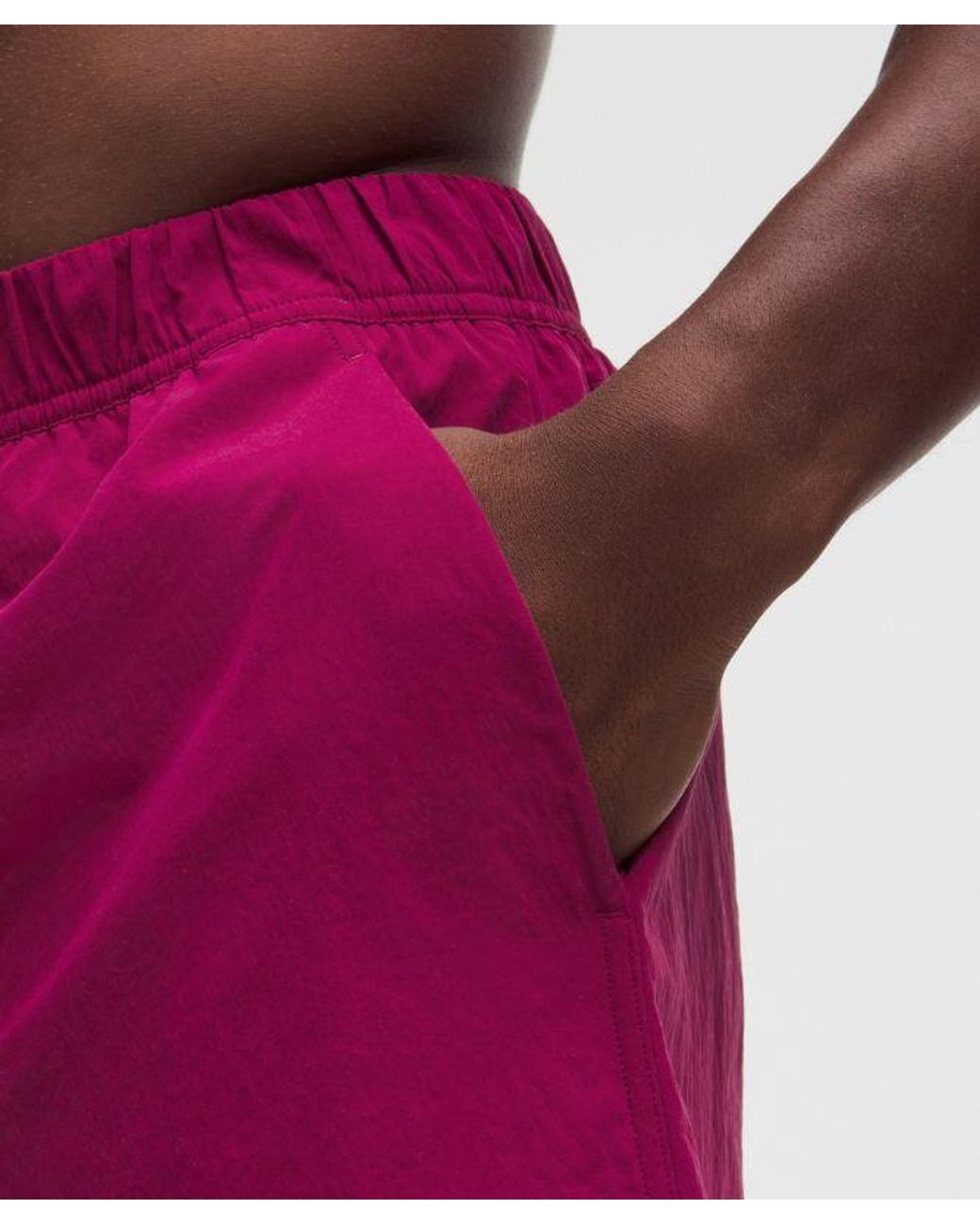 lululemon athletica Red Beach To Trail Lined Short 5" for men