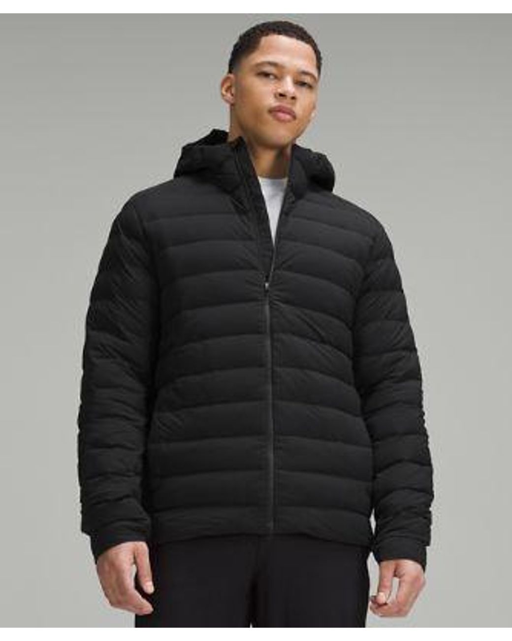 lululemon athletica Black – Navigation Stretch Down Hoodie – – Size Large for men