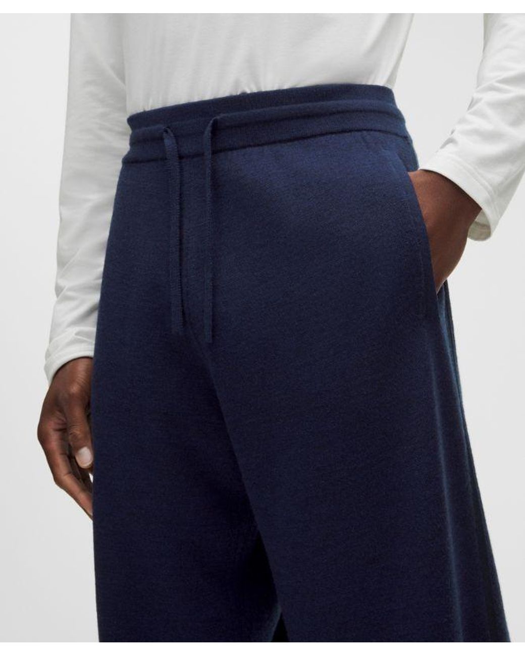 lululemon athletica Blue – Merino Knit Joggers Regular – – Size Large for men