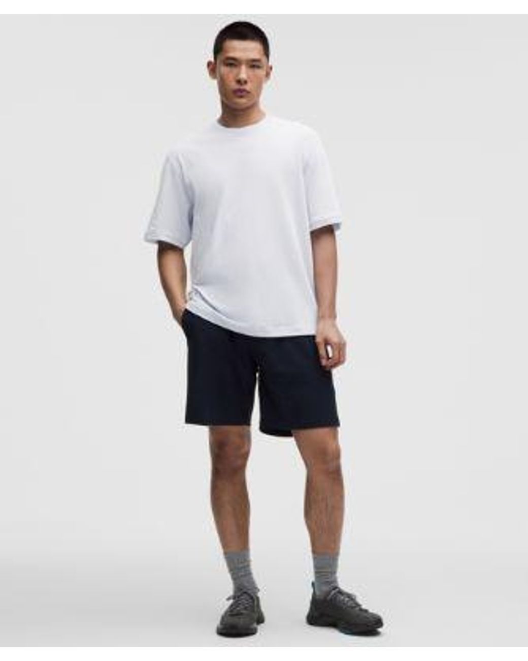lululemon athletica White – -Knit Jersey Short-Sleeve Shirt – – Size Large for men