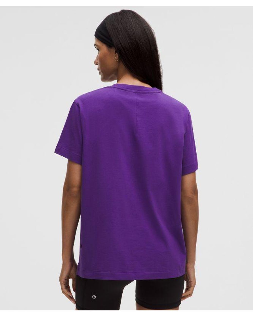 lululemon athletica Purple – All Yours Organic T-Shirt – Cotton-Blend – – Size Medium