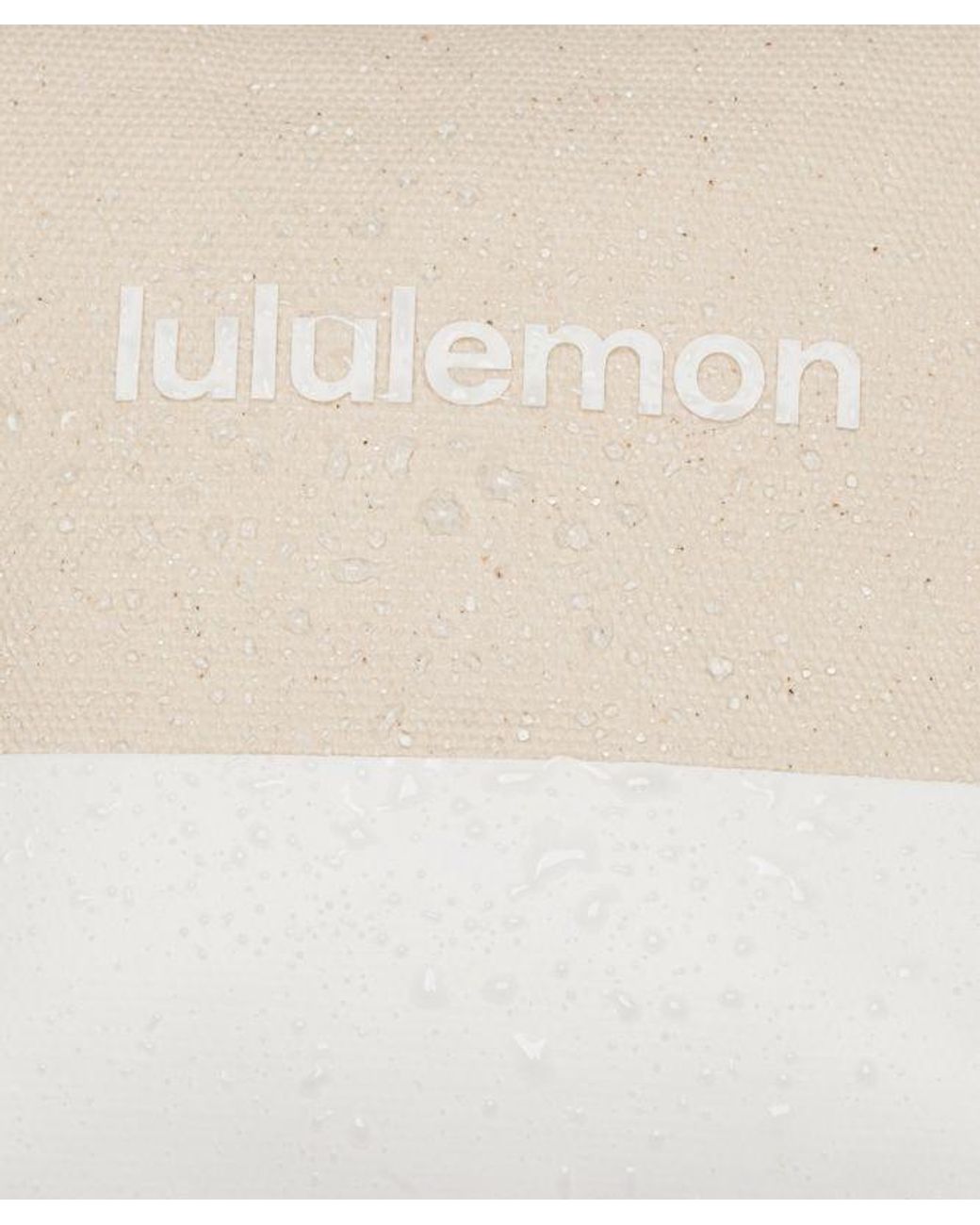 lululemon athletica White – Canvas Pouch Bag Mini Wordmark –