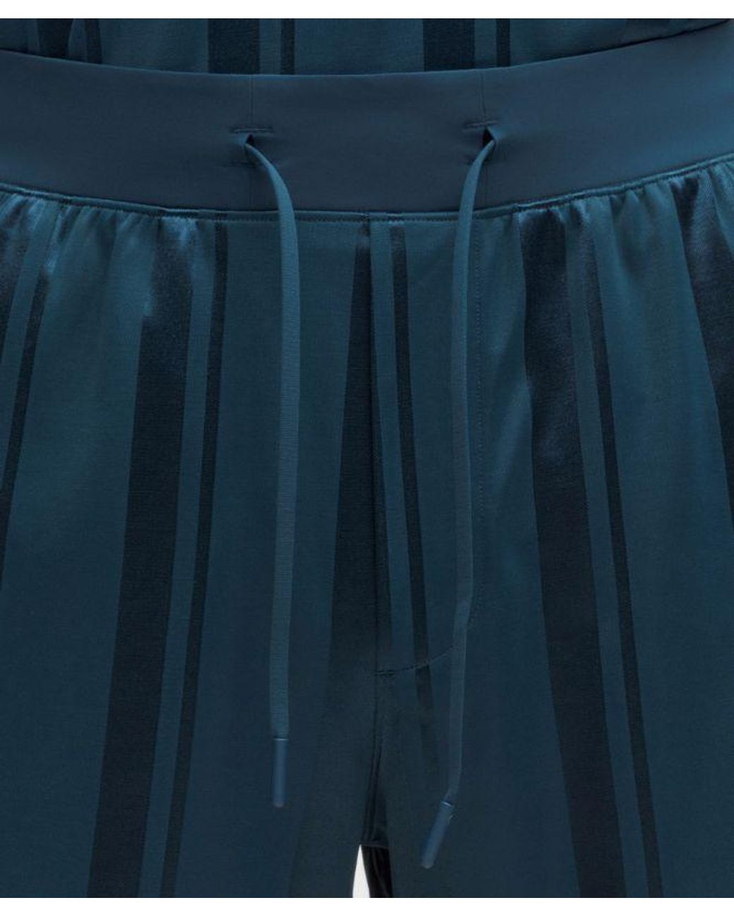 lululemon athletica Blue – Knit Stripe Linerless Training Shorts – 7" – – Size Large for men