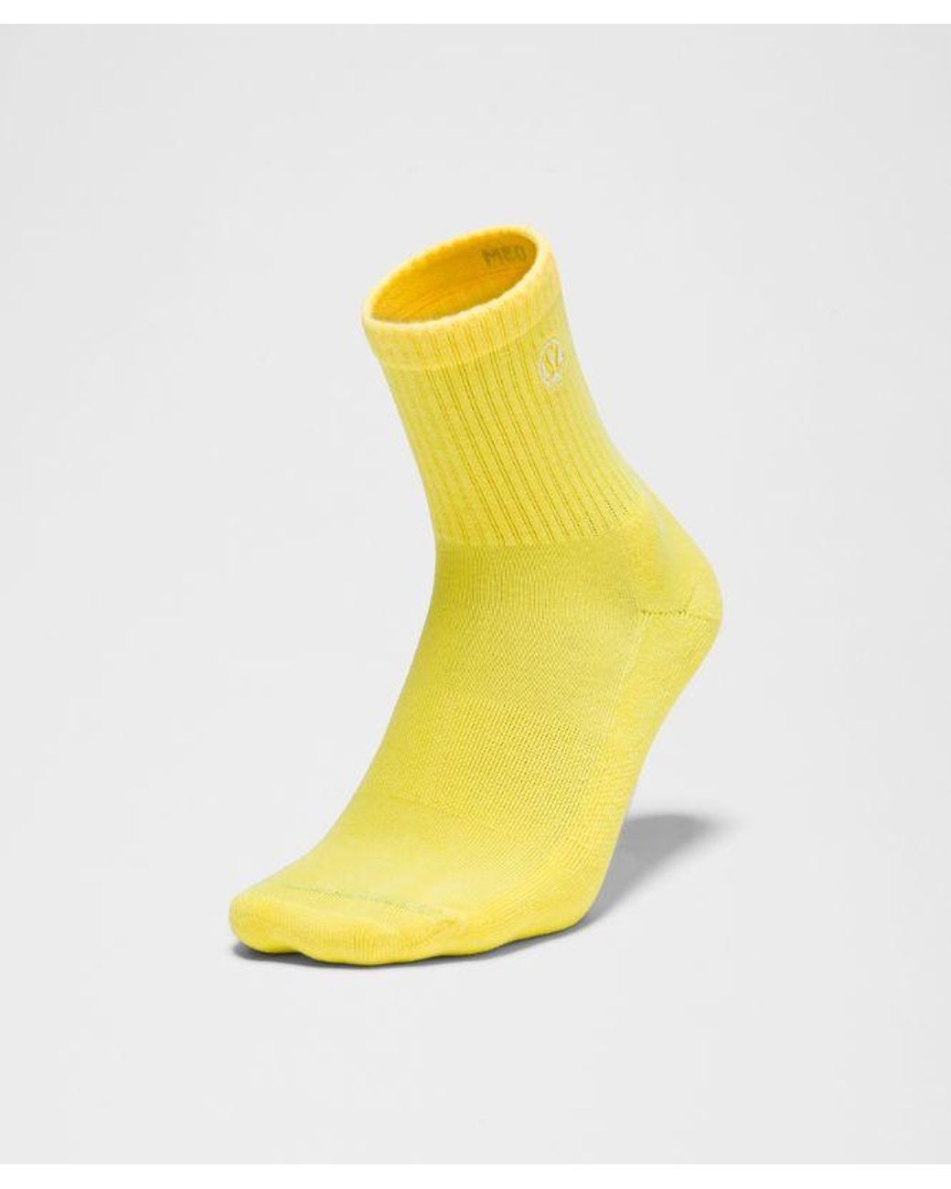 lululemon athletica Yellow – Daily Essential Quarter Socks – – Size Large
