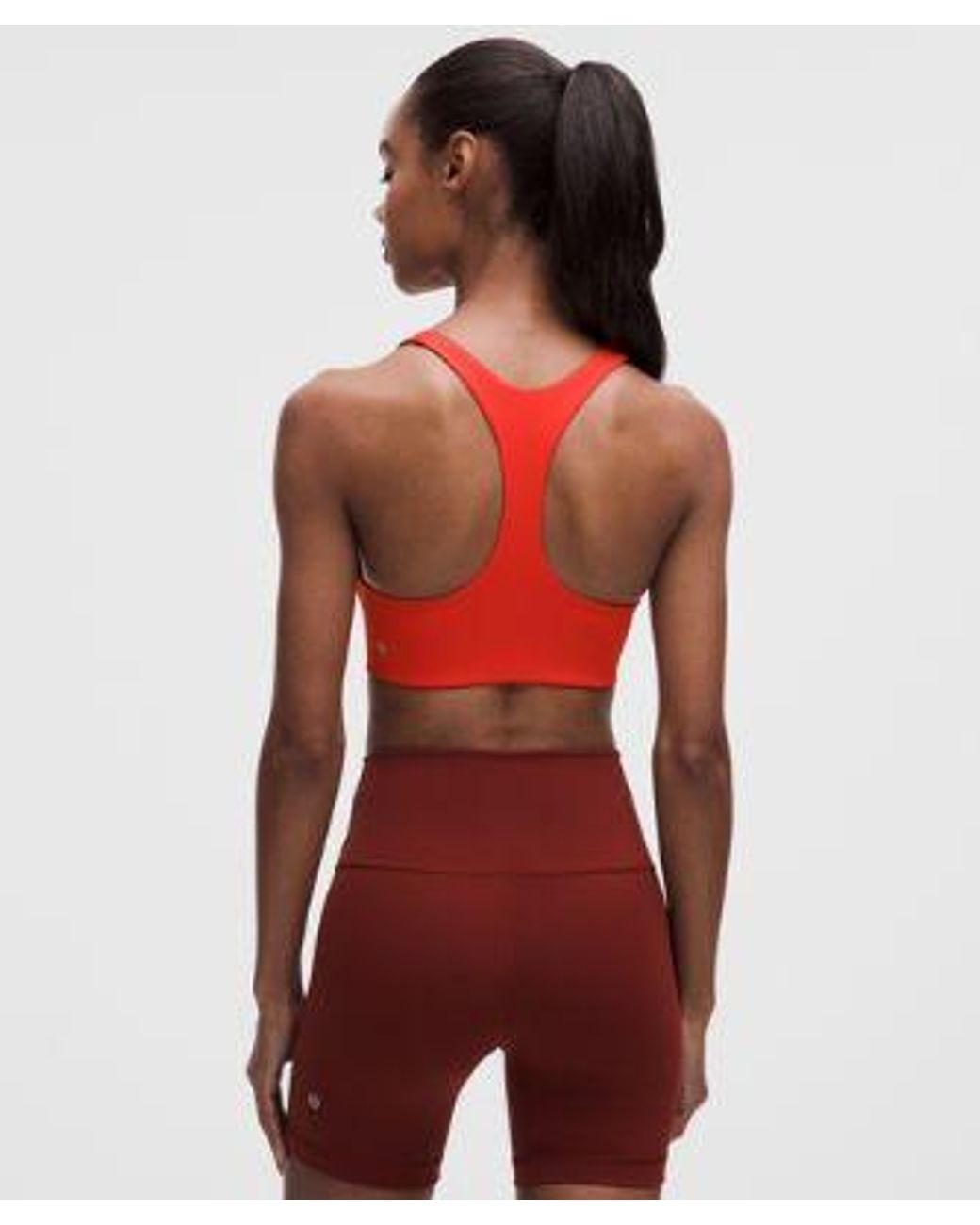 lululemon athletica Red All-Time Hero Ribbed Sports Bra