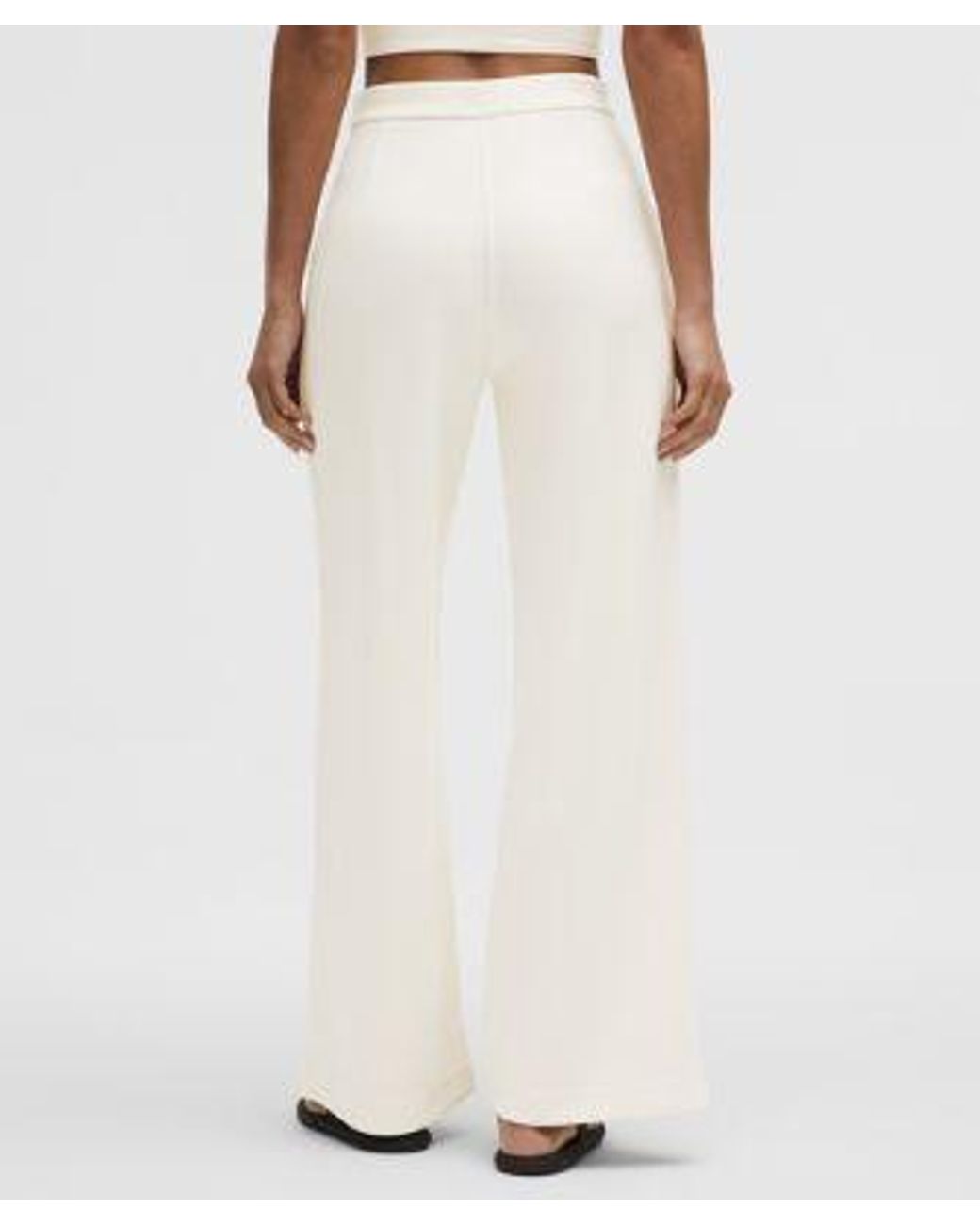lululemon athletica White Softstreme Pintuck High-Rise Wide-Leg Pant