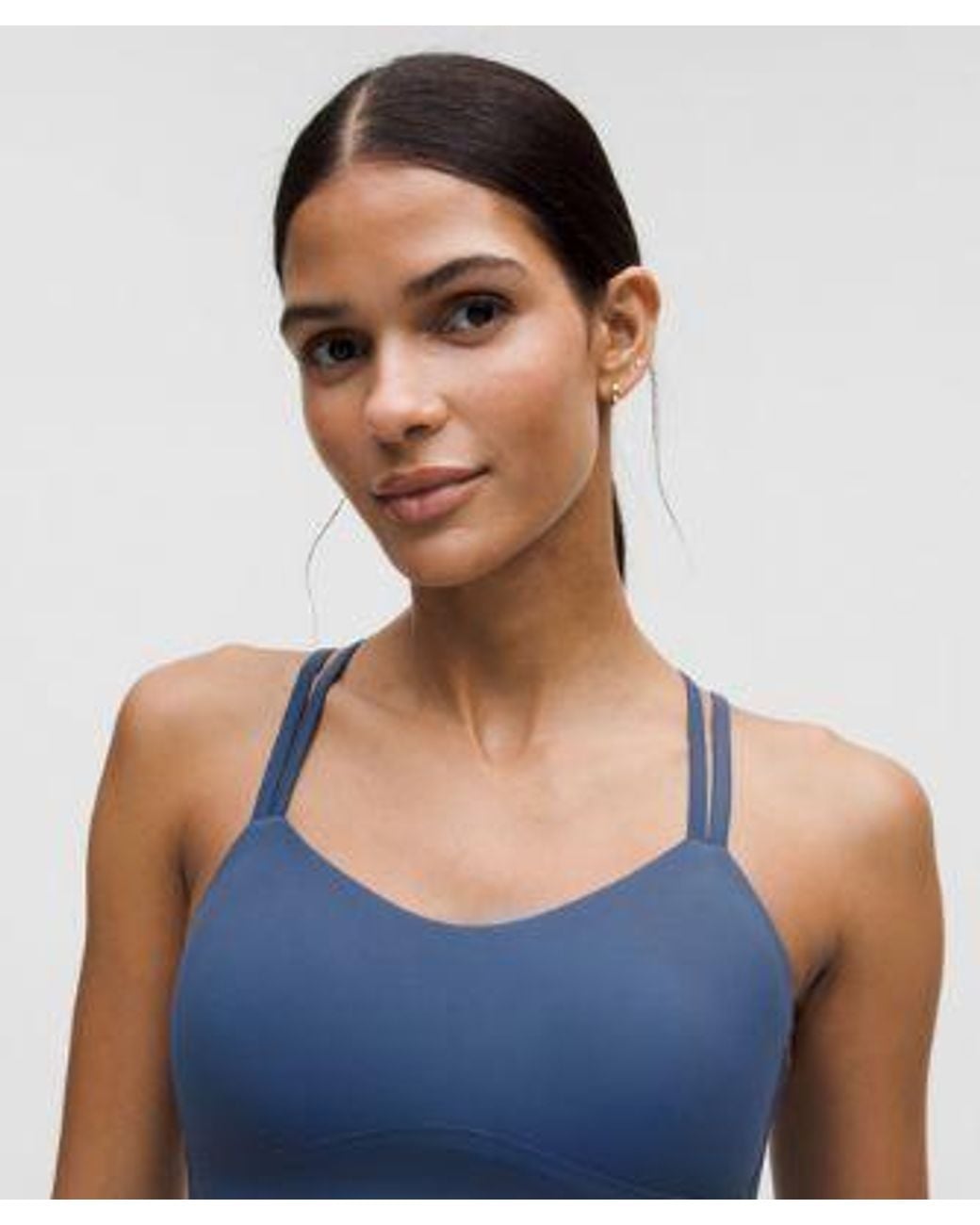 lululemon athletica Blue – Like A Cloud Longline Sports Bra Light Support, B/C Cup – – Size 12