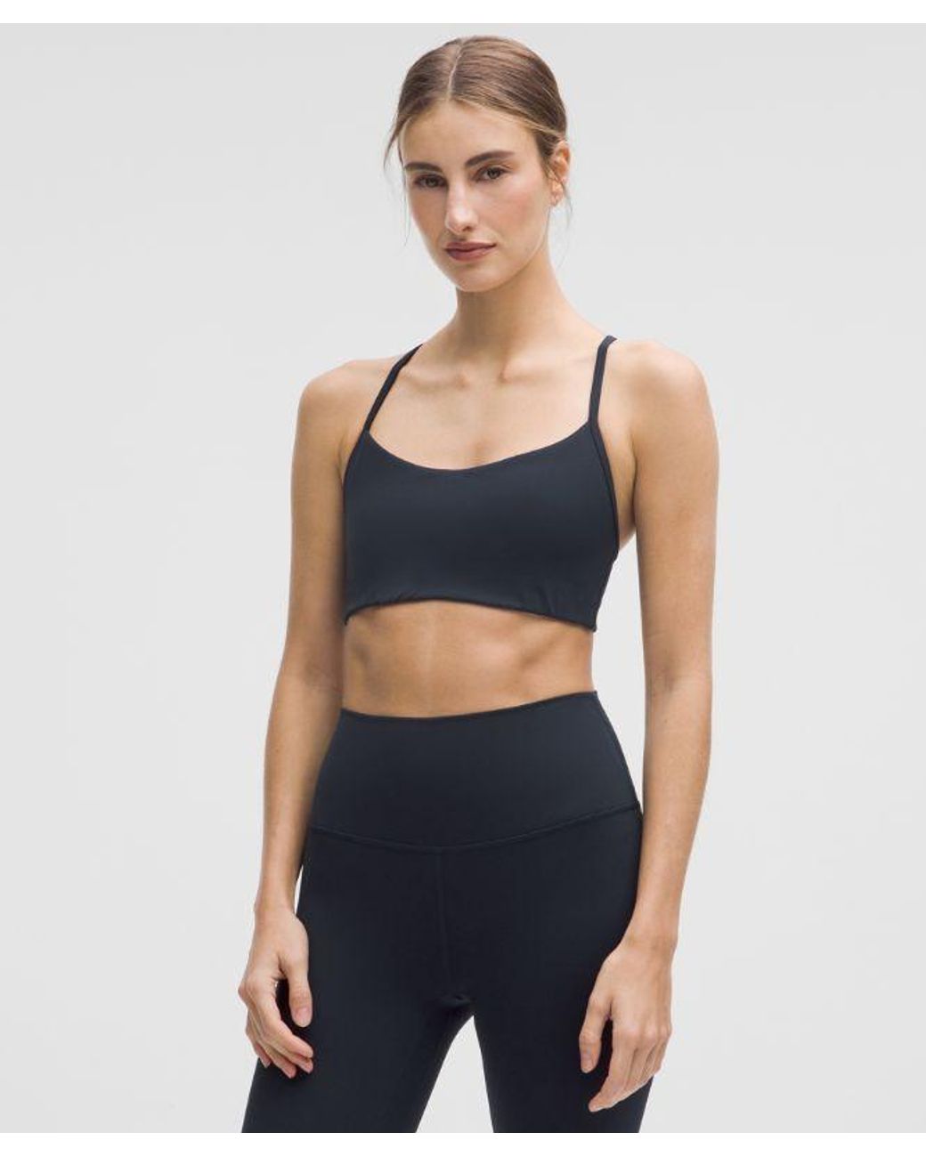 lululemon athletica Blue Flow Y Bra Light Support, A/B Cup