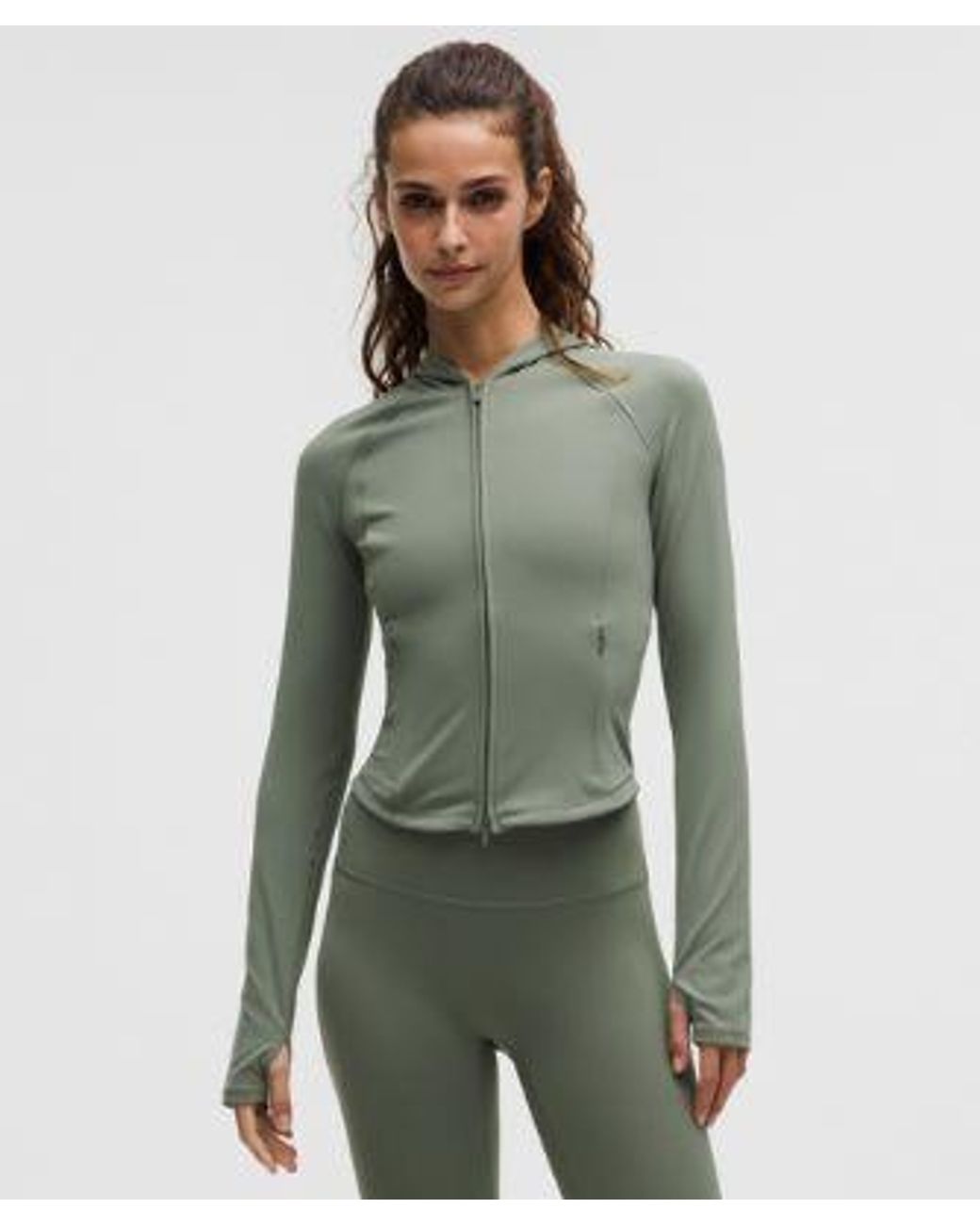 lululemon athletica Green Wunder Train Full-Zip Jacket