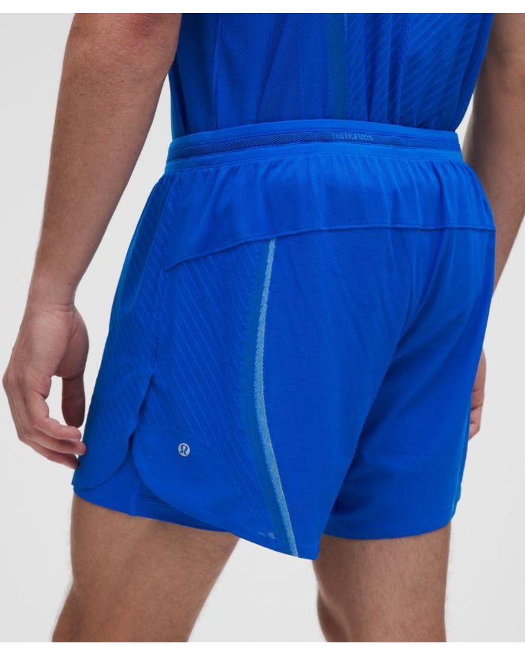lululemon athletica Blue Fast And Free Airflow Running Short 6" for men