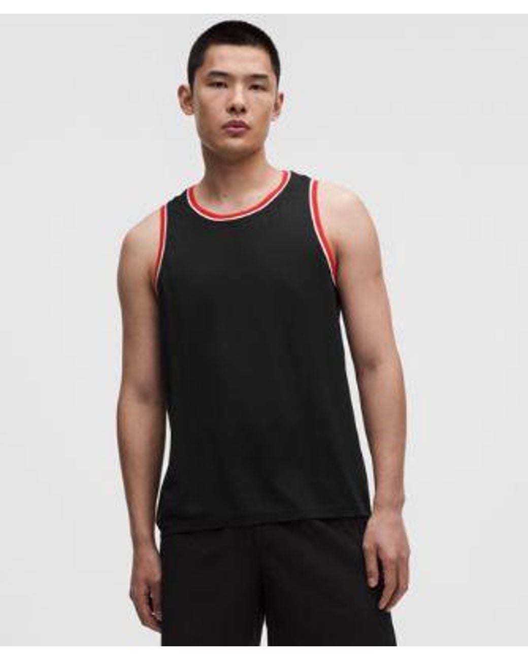 lululemon athletica Black Metal Vent Tech Tank for men