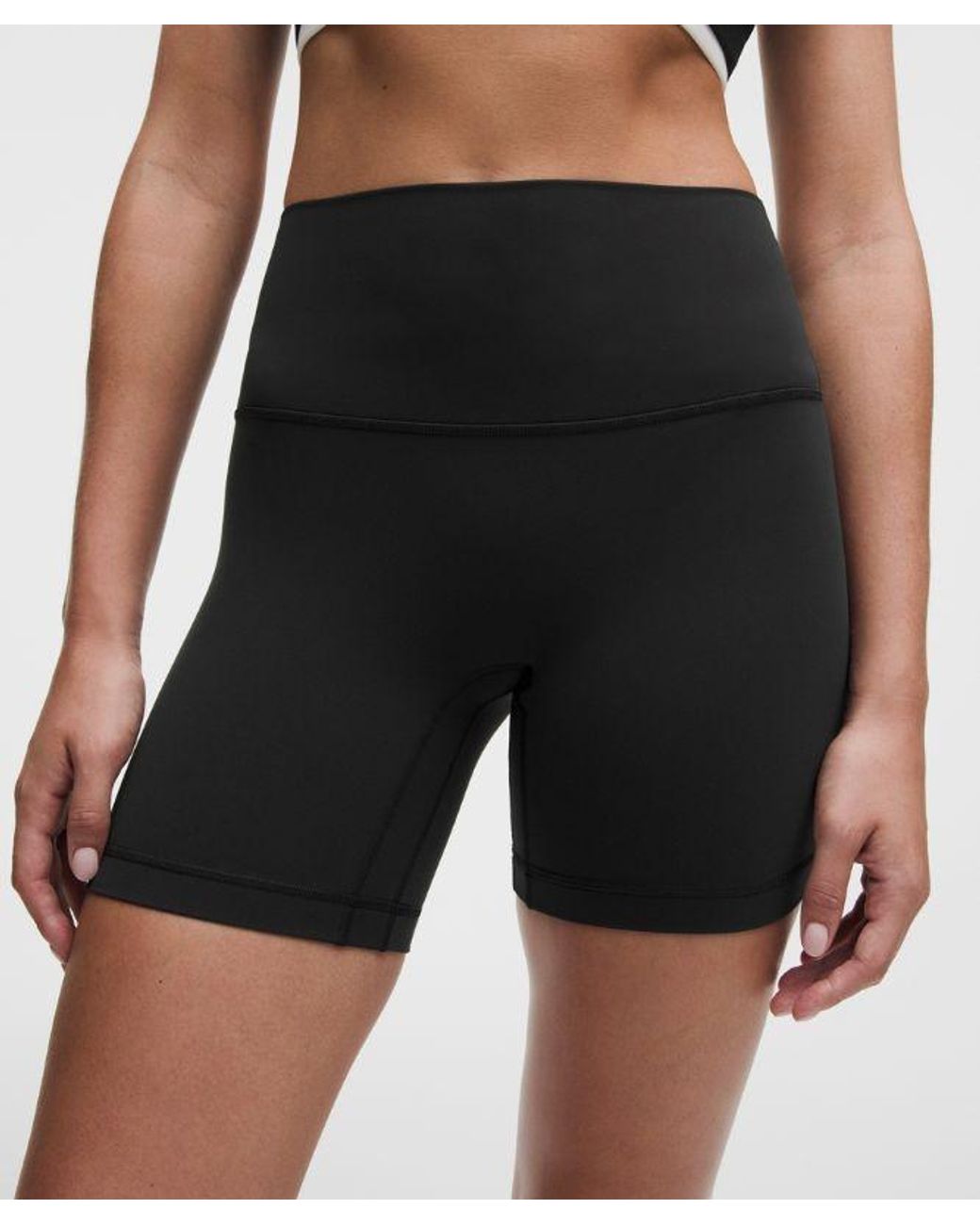 lululemon athletica Black Align No Line High-Rise Short 6"