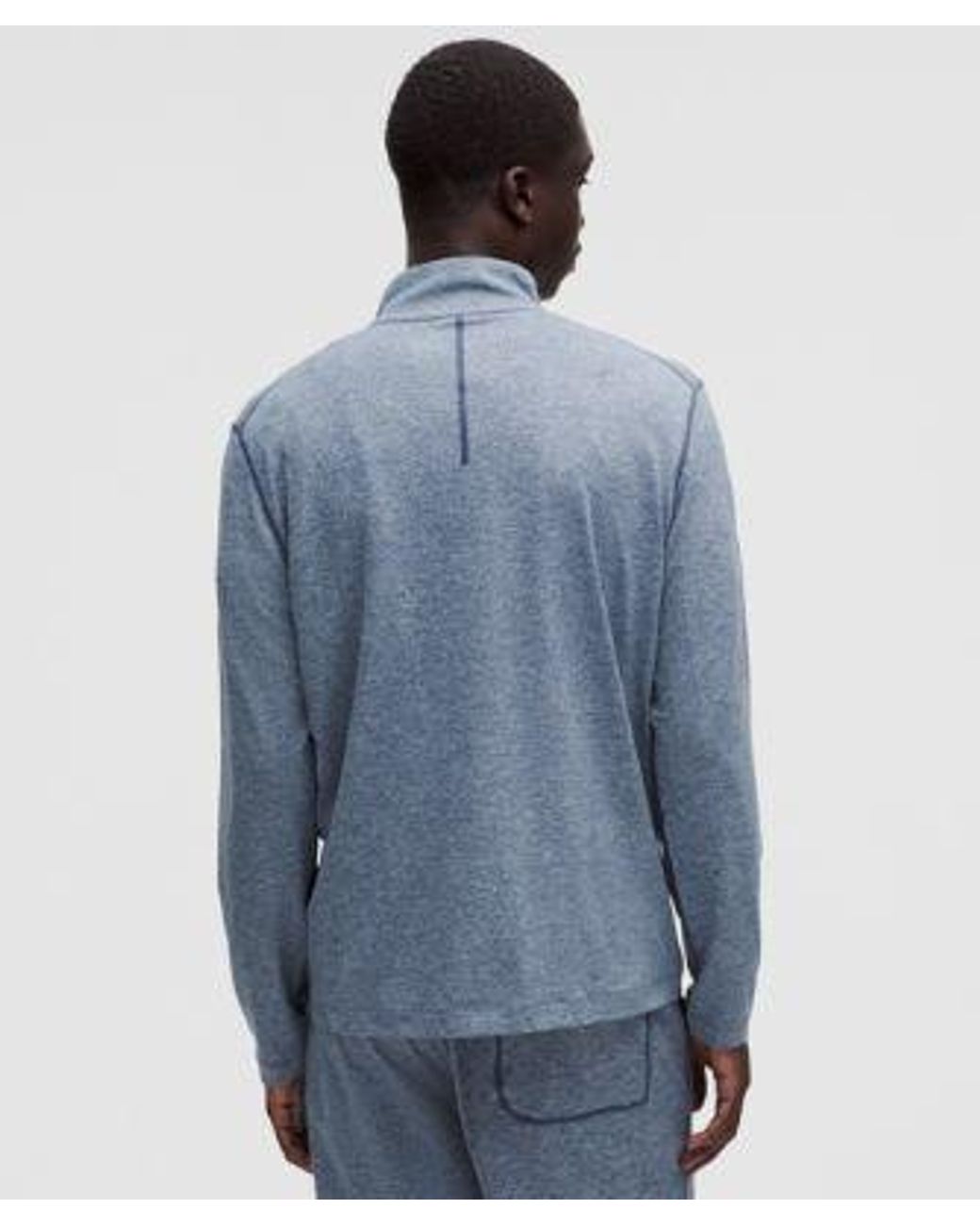 lululemon athletica Blue – Soft Jersey Half Zip Long-Sleeve Top – – Size Small for men