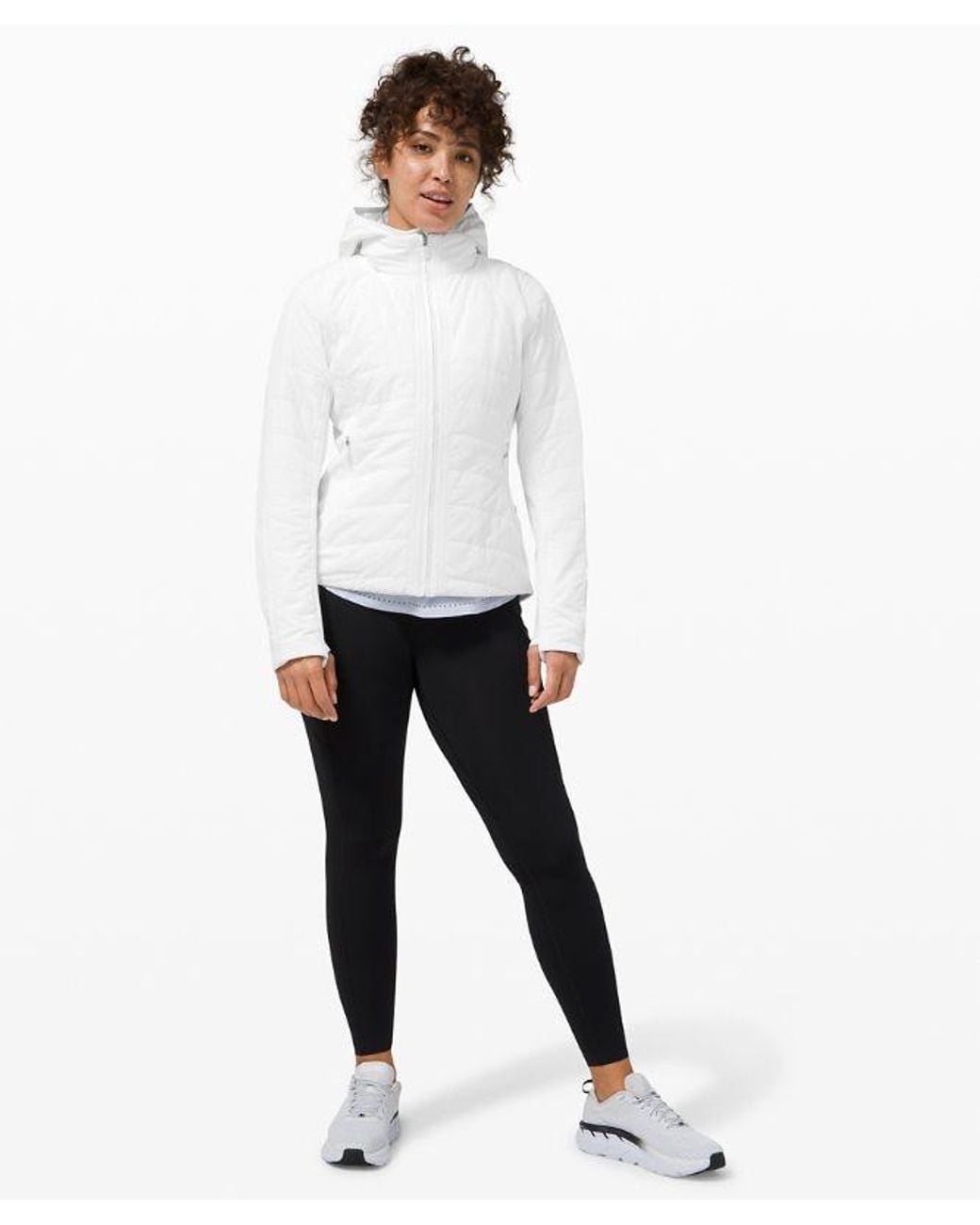 lululemon athletica White Another Mile Jacket
