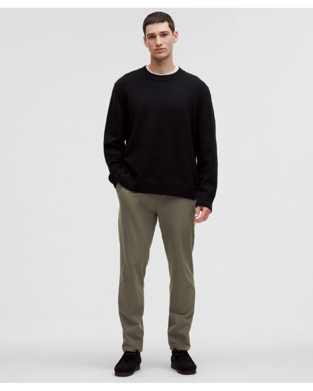 lululemon athletica Black Abc Warpstreme Slim-Fit Pull-On Pant for men