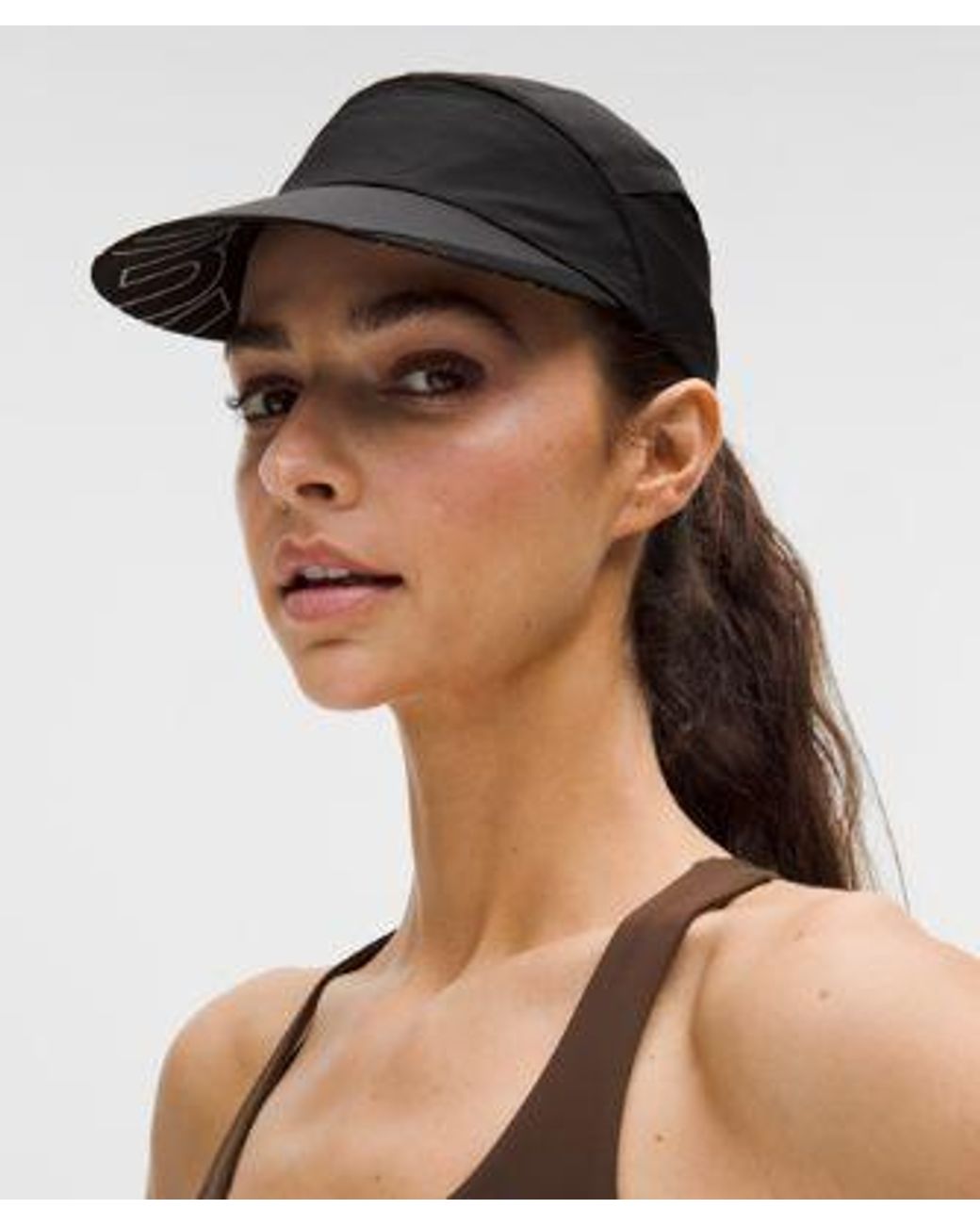 lululemon athletica Black – Mesh Panelled Running Hat – – Size Large/Xl