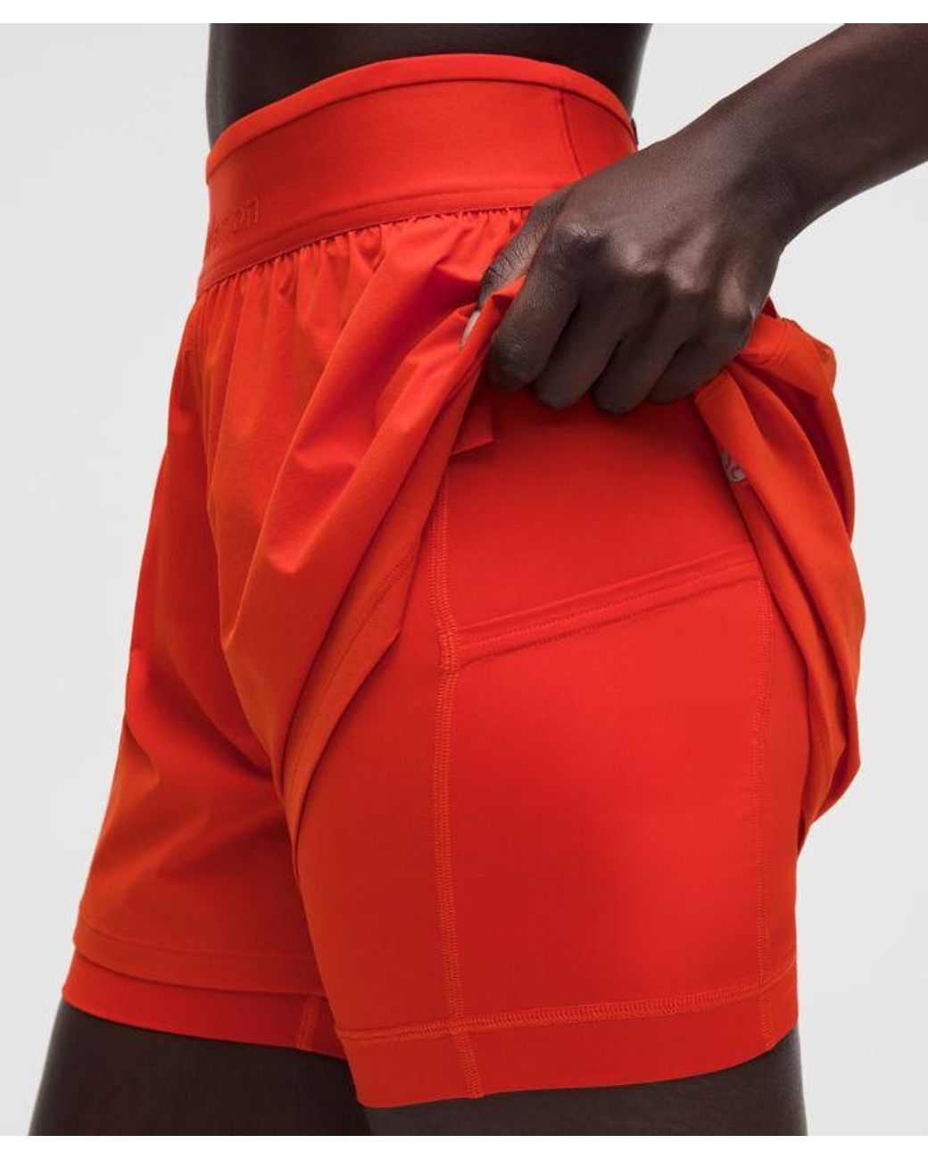lululemon athletica Red License To Train Super-High-Rise 2-In-1 Short